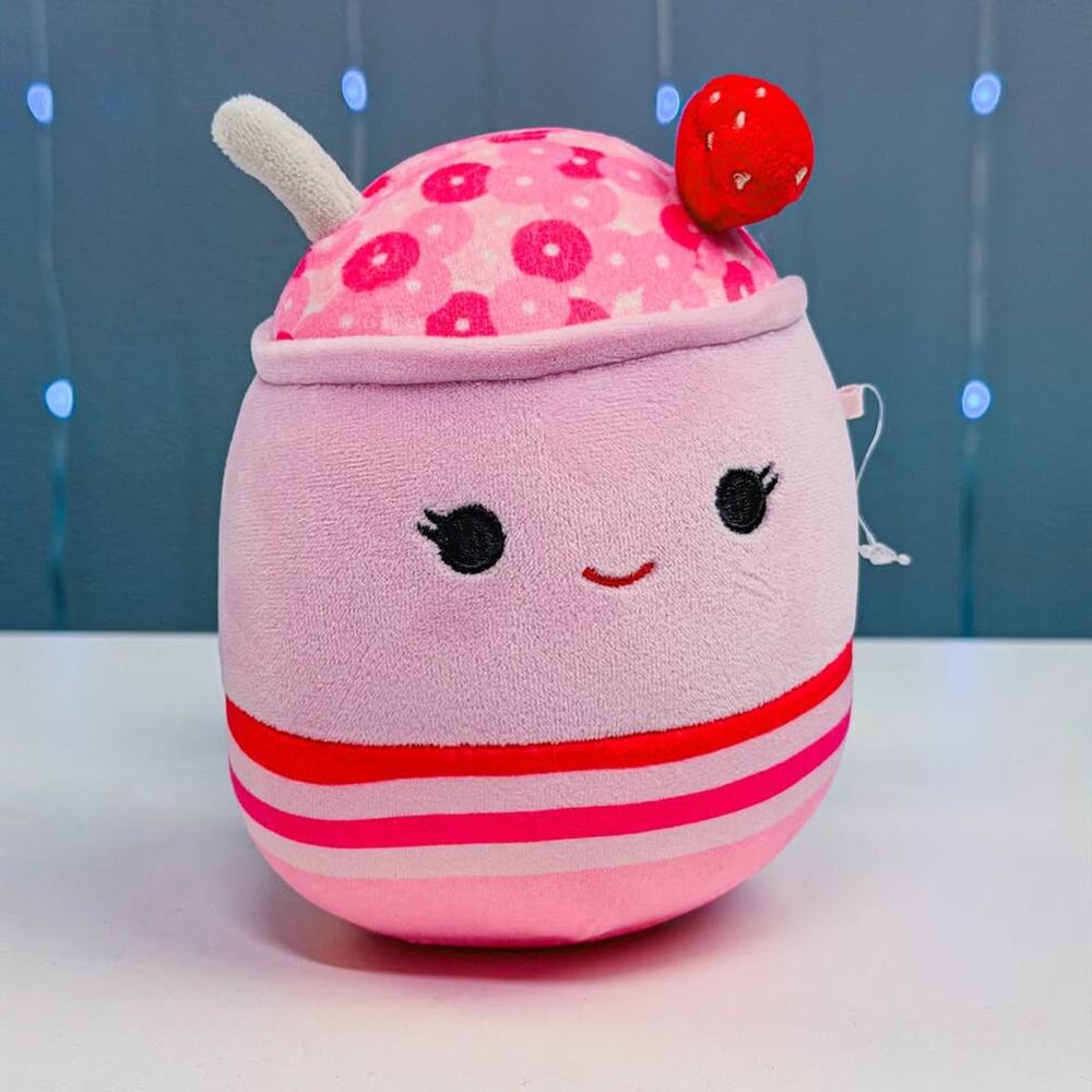 Squishmallows Smellmallows Strawberry Milkshake 5” Scented Plush